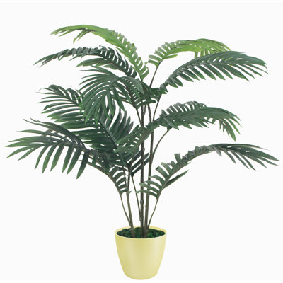 Faux Palm Plant in Planter
