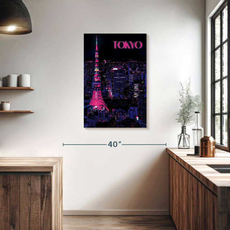 Sireci Neon Tokyo, 36" H x 24" W