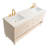71.77151'' Double Bathroom Vanity with Marble Top