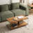 Walnut Tempered Glass Sofa Table