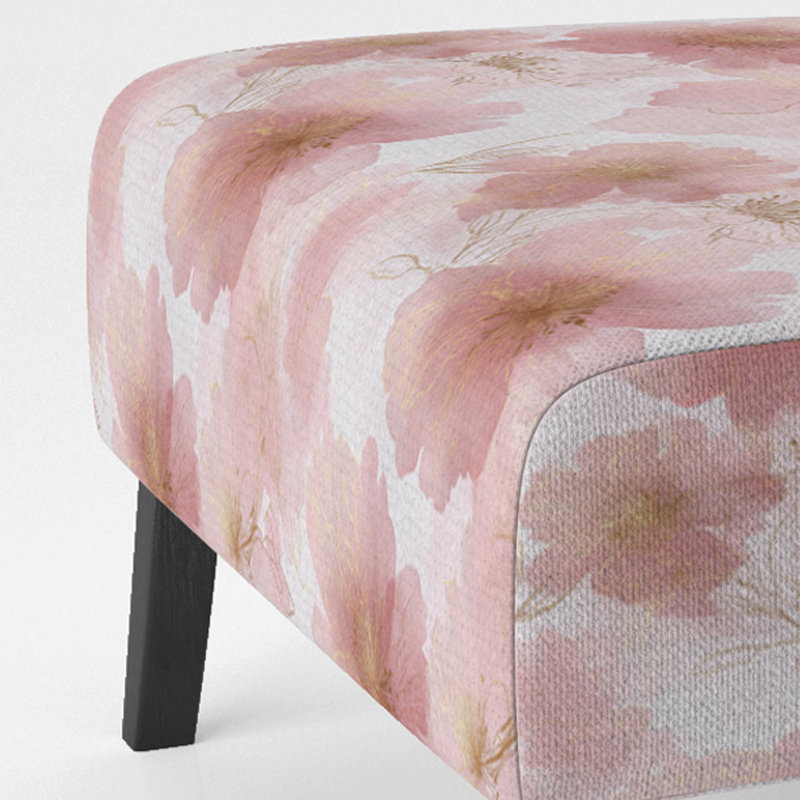 Fauteuil de chambre Floral, Pantoufle sans accoudoirs