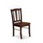 3 Piece Dinette Set for Small Spaces Contains a Round Dining Table with Pedestal and 2 Dining Room Chairs, 30x30 Inch, Mahogany-106914009