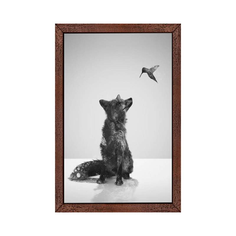 Little Friend by Daniel Taylor - Print on Canvas, 66.04 cm H x 45.72 cm W, Brown Floater Framed