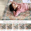Tapis oriental en polyester bleu / brun Otani-943910029
