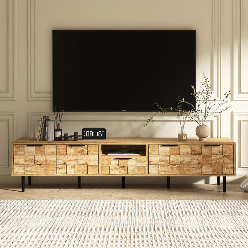 79" Modern TV Stand With Drawer For Tvs Up To 85"