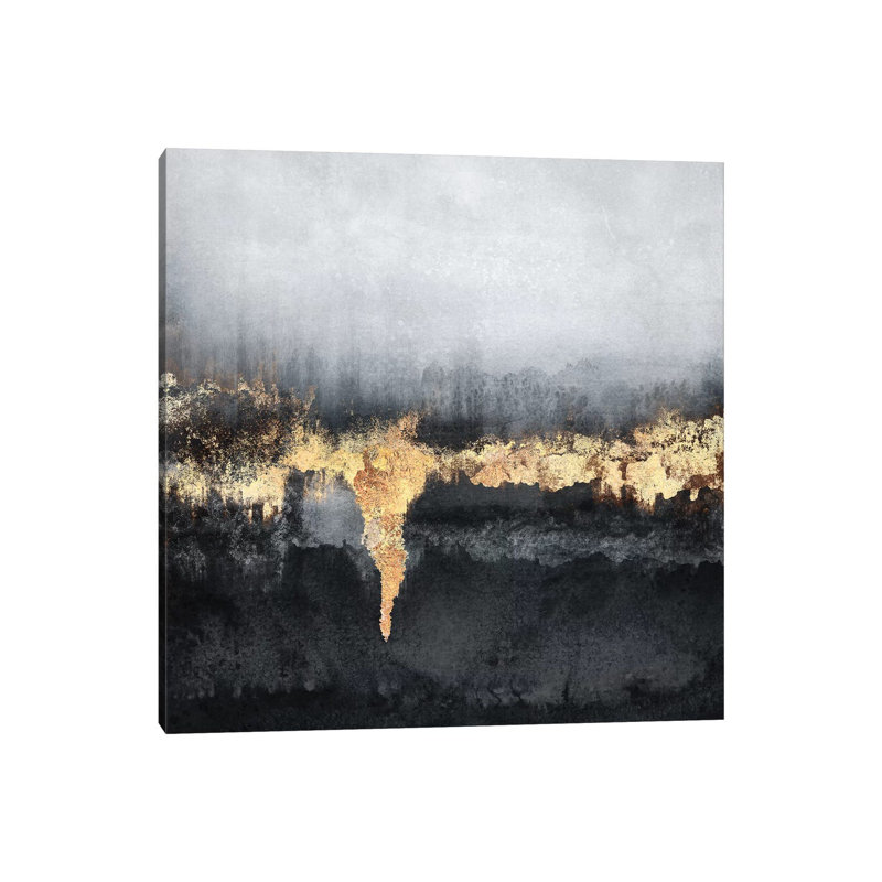 « Uneasy-Square » par Elisabeth Fredriksson-reproduction d’art, H 26 po x l 26 po x P 1,5 po, Toile tendue, Pas de tapis