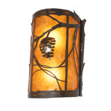 10" Wide Whispering Pines Center Wall Sconce