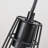 1 - Light Black Single Pendant Light Fixture Hanging Ceiling Lighting Cage Pendant Light Industrial