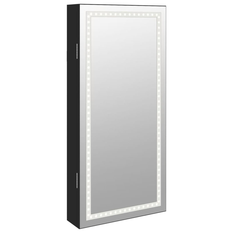 Adalai Jewelry Armoire, Black