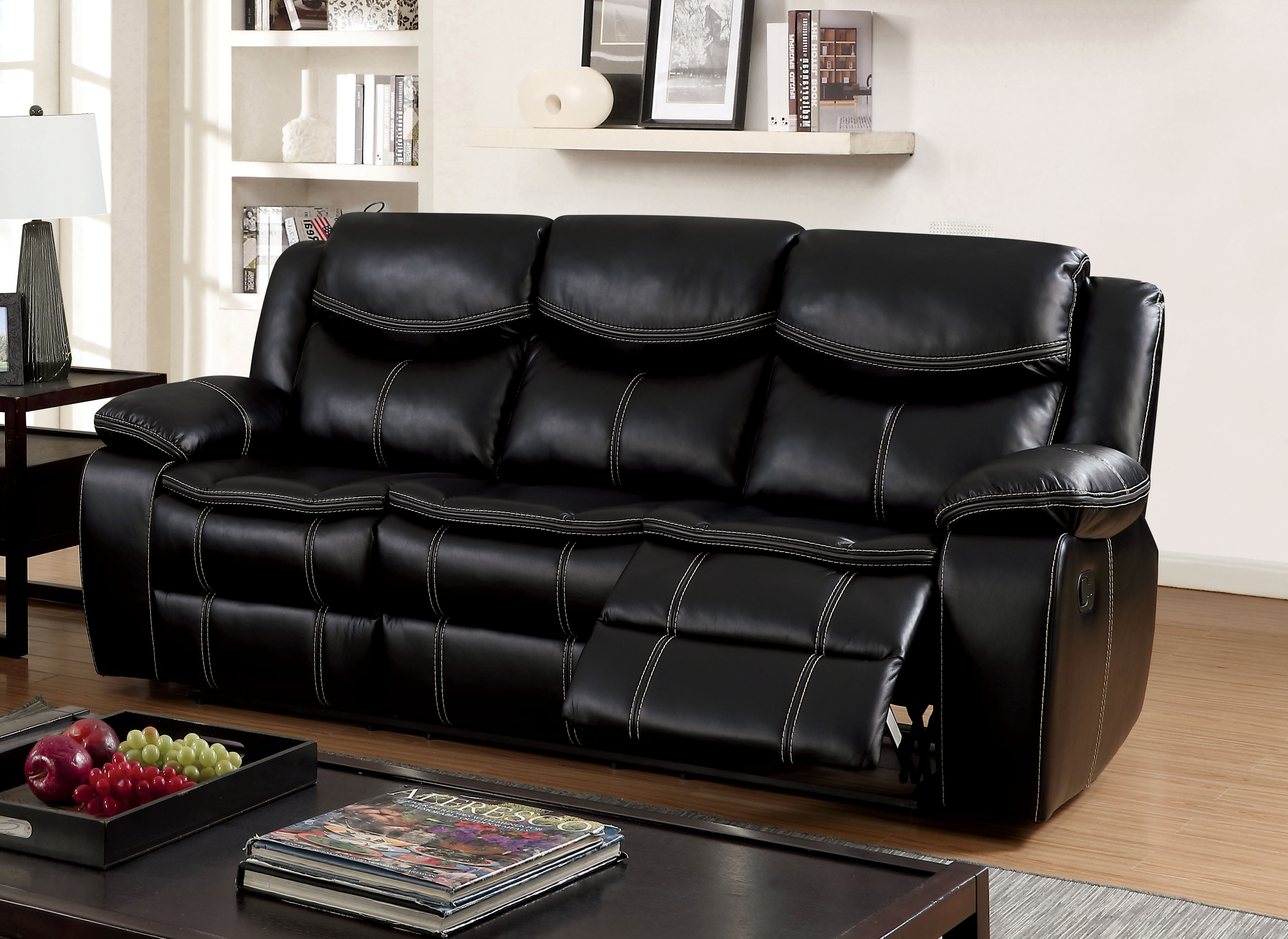 Red Barrel Studio® Amidon 88" Pillow Top Arm Reclining Sofa | Wayfair