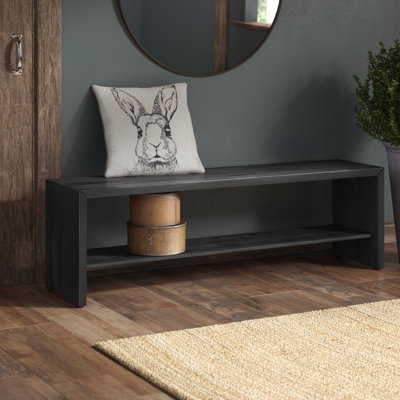Earby Storage Bench with Lower Shelf