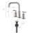 Widespread 2-handle Bathroom Faucet with Drain Assembly-73458820