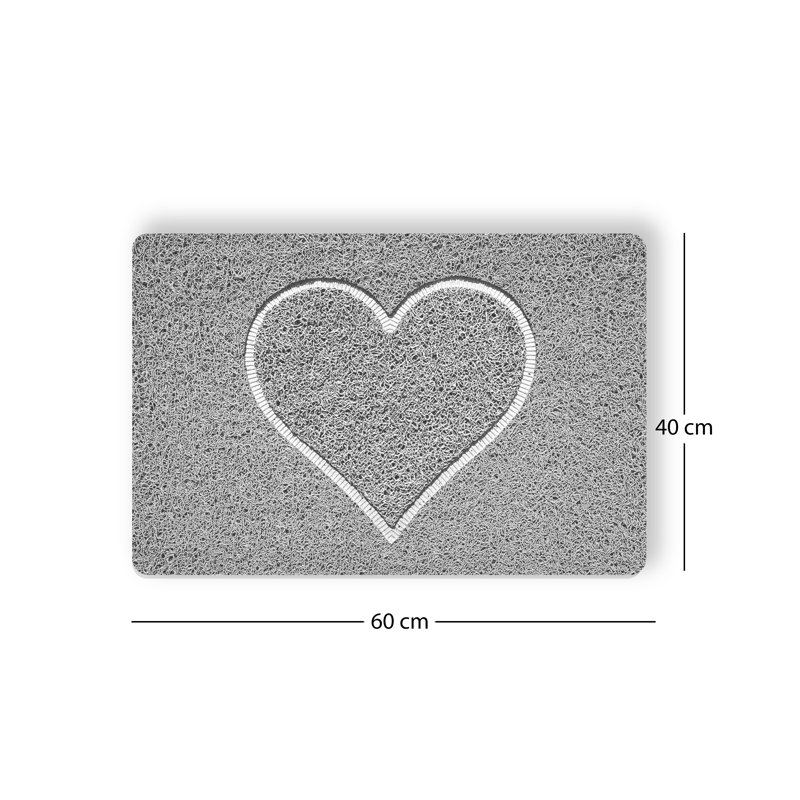 Recyclable PVC Non-Slip Shower Mat, Rectangle- 60" L x 40" W