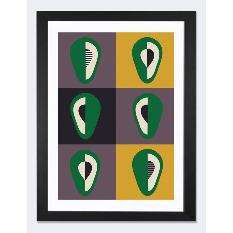 « avocats »-impression sur toile, H 32 po x l 24 po x P 1 po, Papier encadré noir