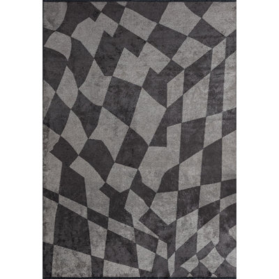 Tapis abstrait moderne et asymétrique