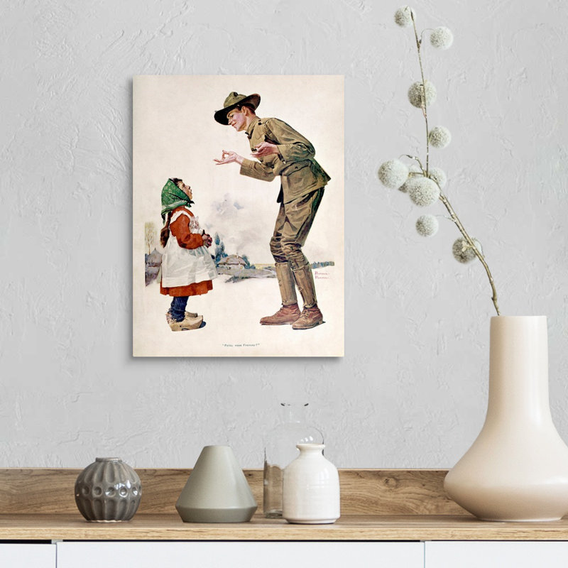 Art mural sur toile Polley Voos Fransay, H 16 po x l 12 po x P 1,25 po, Toile tendue
