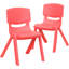 Chaise d'école en plastique empilable avec siège d'une hauteur de 10,5 po-2132751943-2142829106