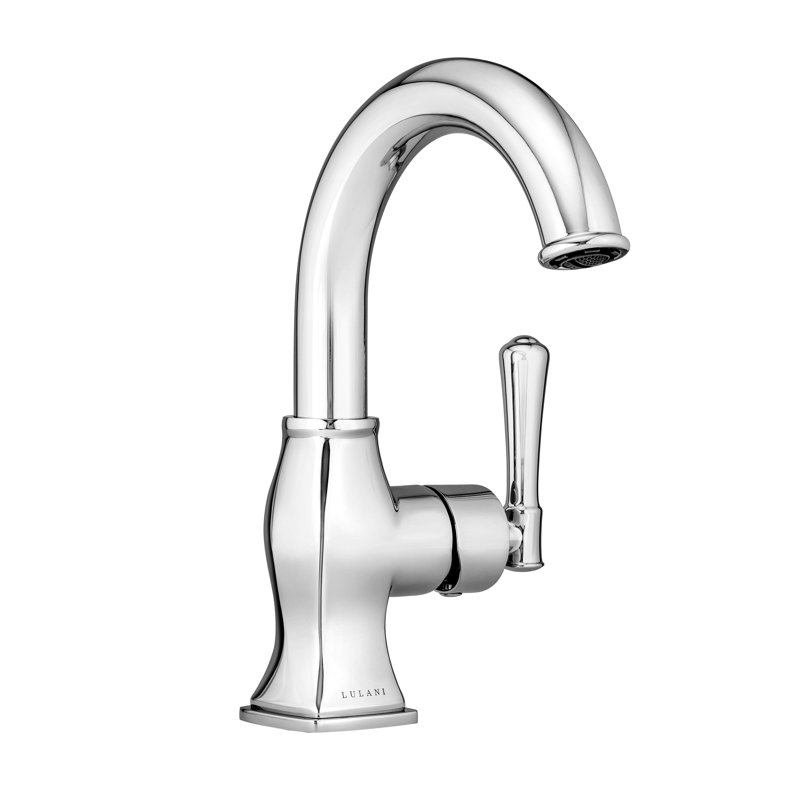 Lulani Aurora Single Hole Bathroom Faucet with Drain Assembly, Chrome