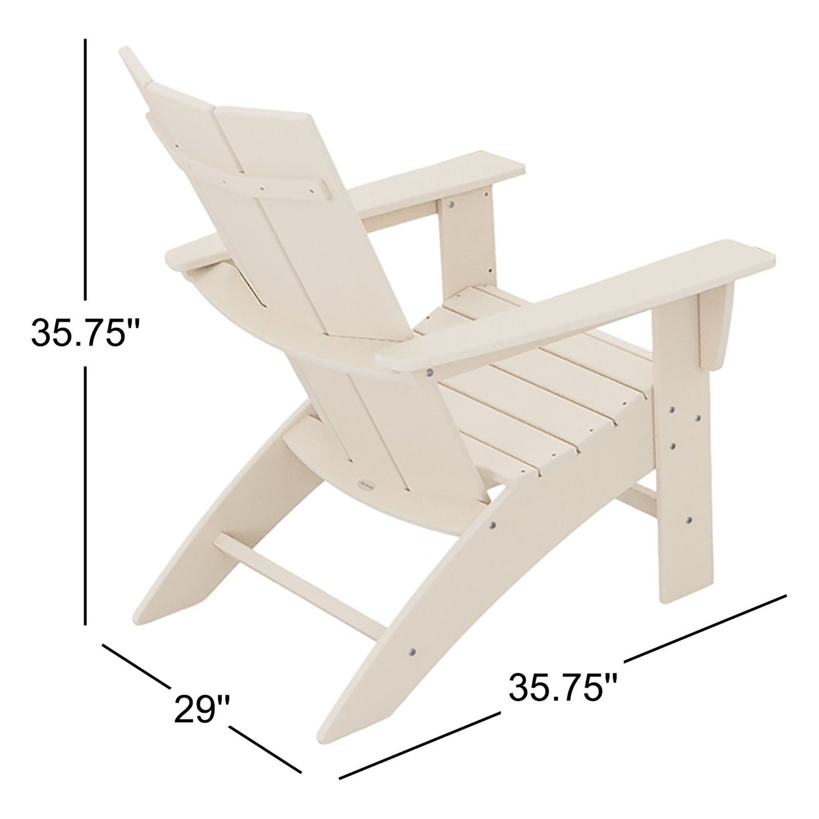 POLYWOOD® Modern Adirondack Chair, Sand