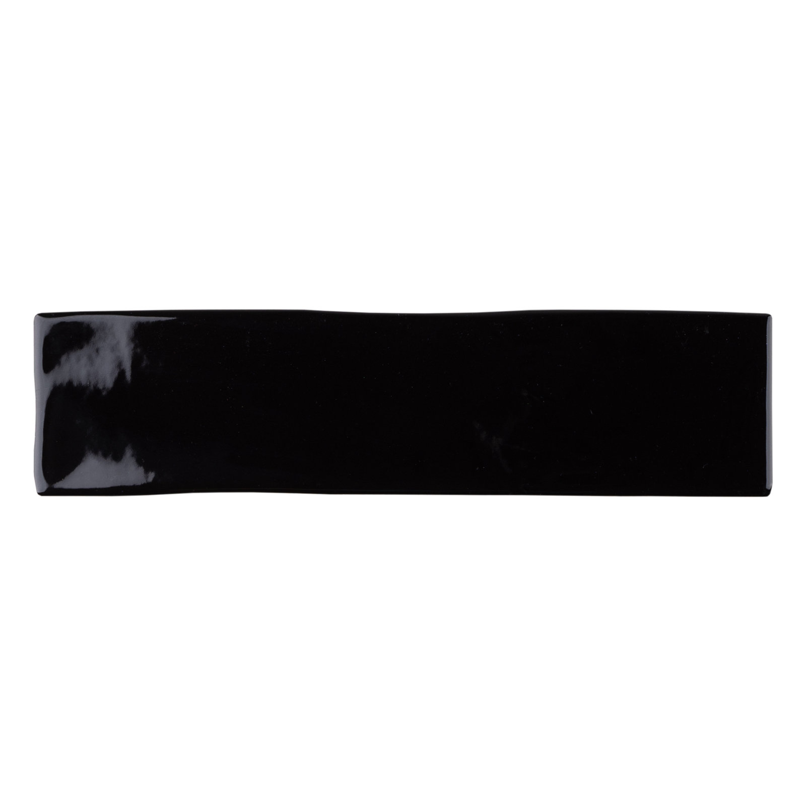 Kezma 3 in. x 12 in. Ceramic Subway Wall Tile, Black