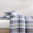 Tommy Hilfiger Waterbury Plaid Cotton Blue Comforter Set-113930733-113930734