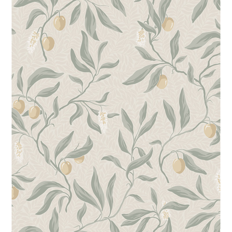 Villa Dalaro 2 Floral Wallpaper Roll, Sage Green