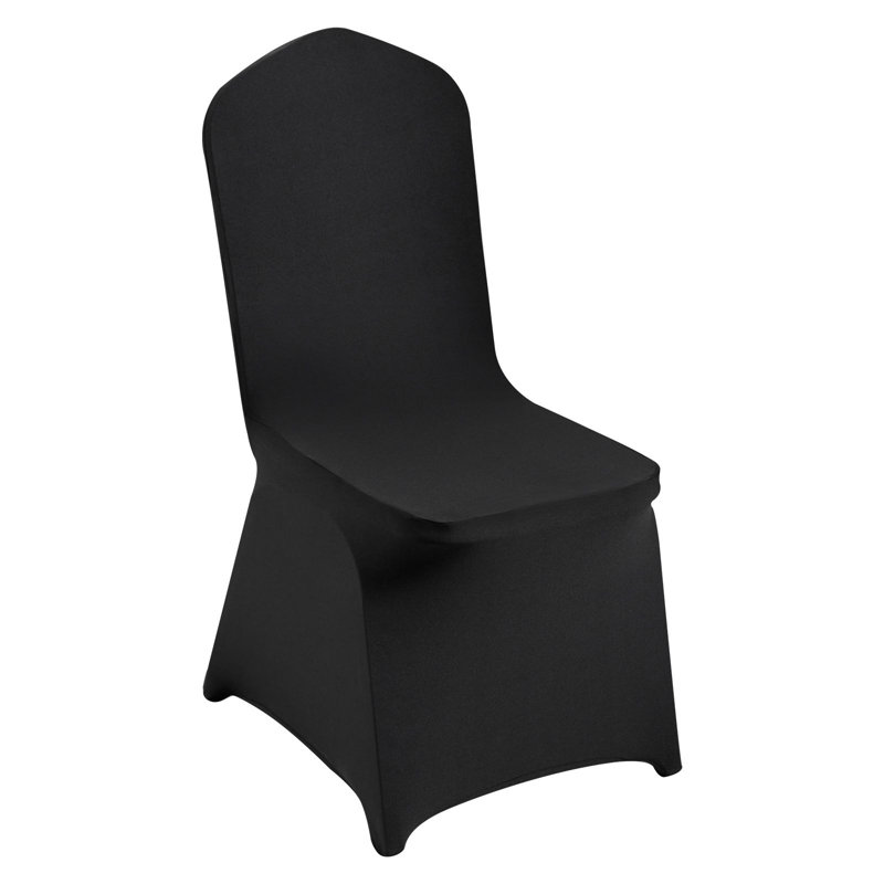 Ensemble de 30 housses de chaise pliables en spandex Universal Universal, Noir