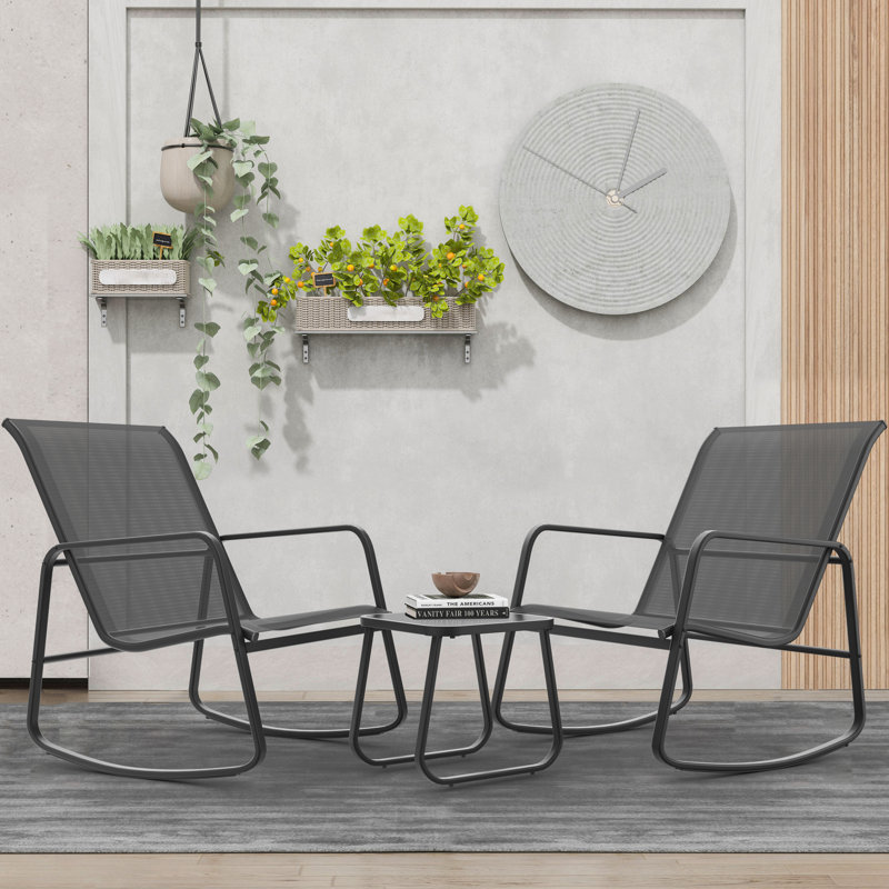 Ensemble de mobilier d'extérieur 3 pièces 3 pièces