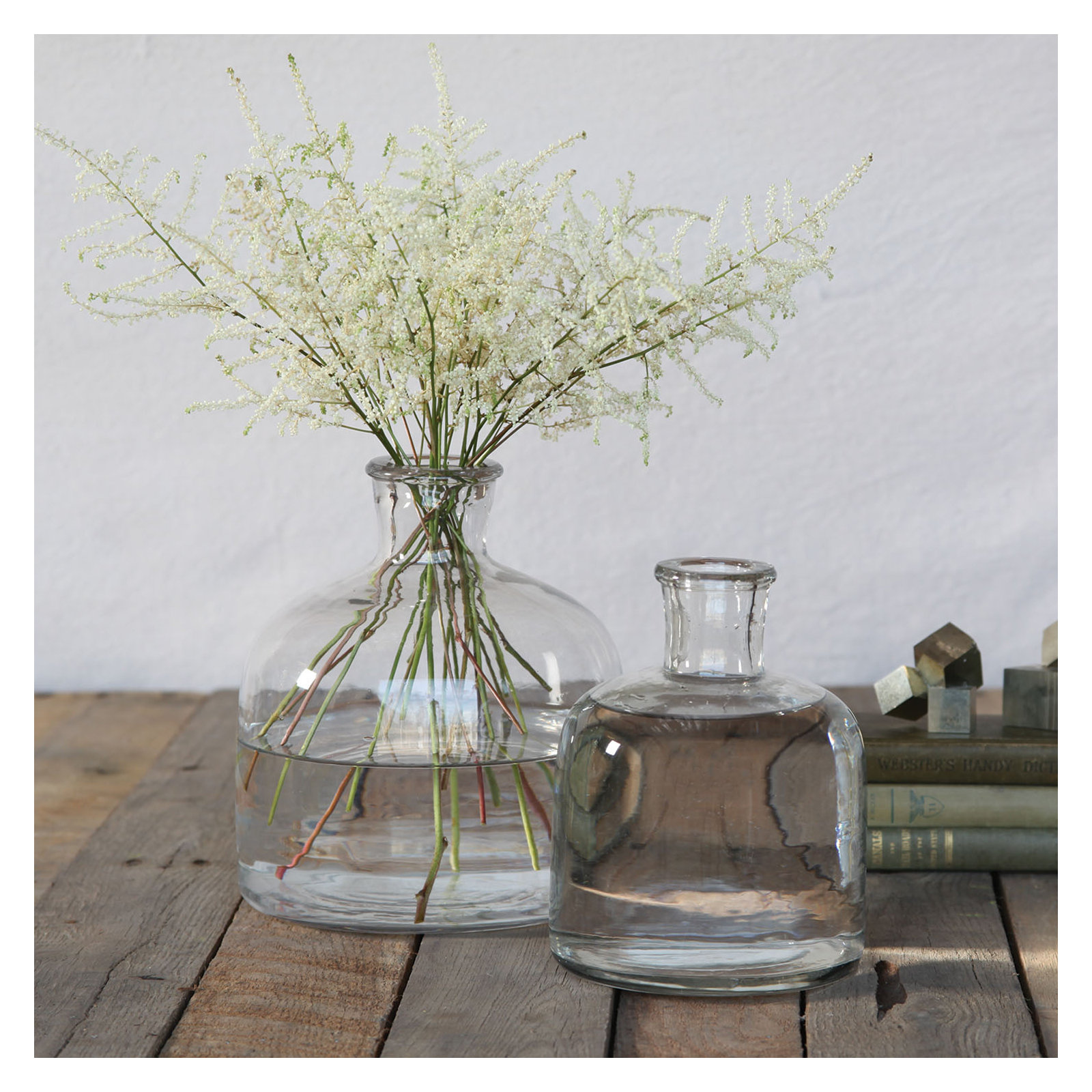 Fonda Glass Table Vase, 8" H x 7" W x 7" D
