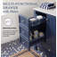Meuble-lavabo simple autoportant de 30 po avec plateau en céramique et rangement de tiroir personnalisable-219564336