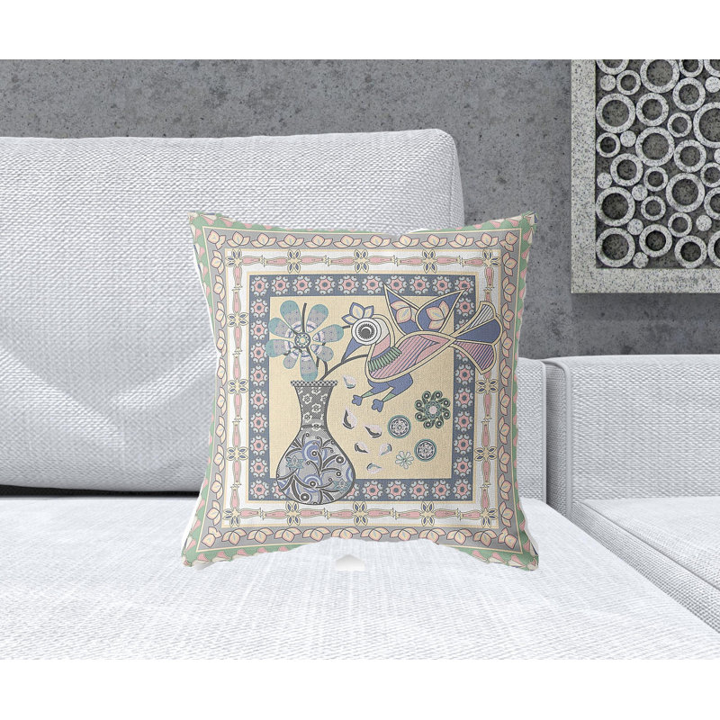 Coussin 18 po x 18 po, Vert