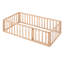 Structure de lit en bois avec clôture et porte-133537660-133537657