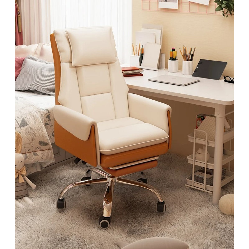 Clione Side Chair, Beige/Brown