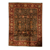 Wool Oriental Area Rug in Green