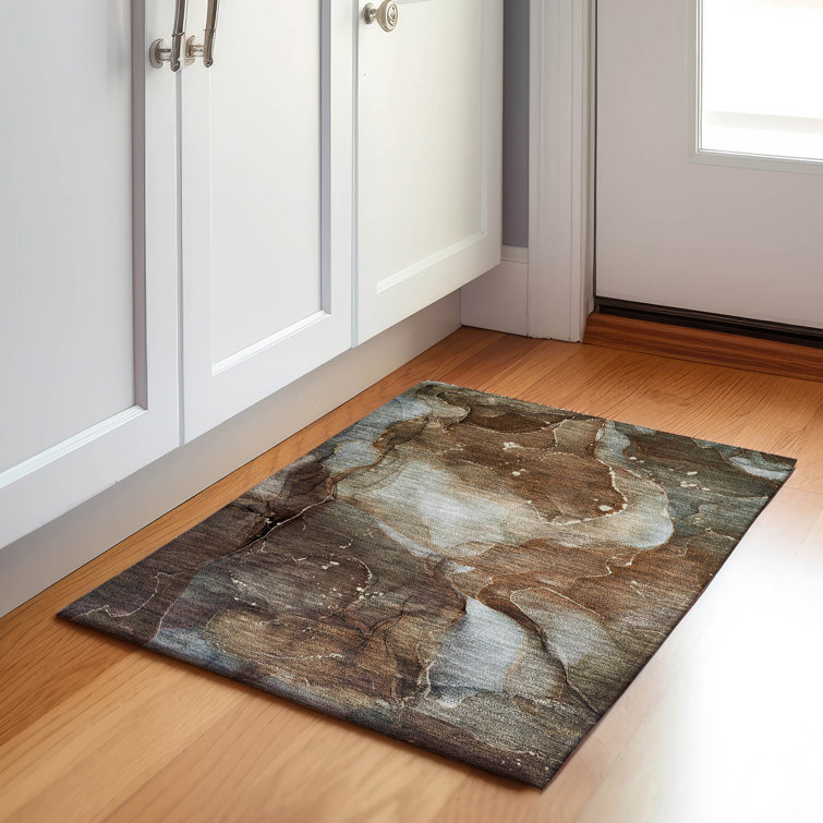 Premium Machine Washable Cerrito AMF522 Brown Rug
