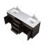 Ensemble de meuble-lavabo double en chrome l 72 po x P 22 po Abbey-105300786-112686609