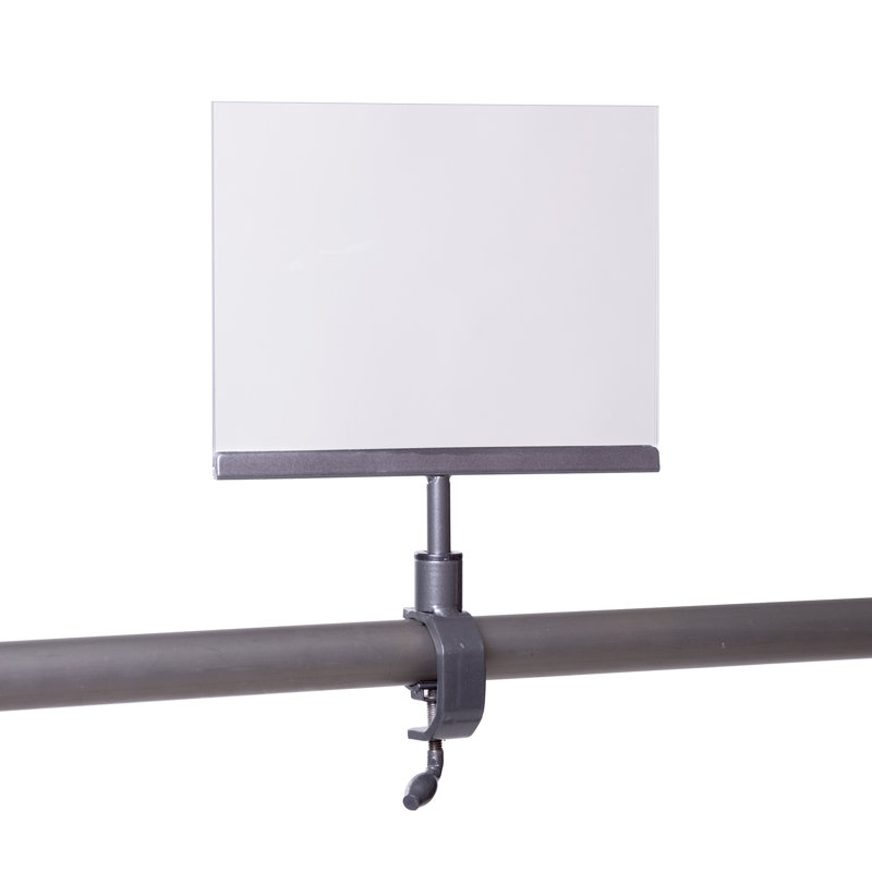 Pipeline Sign Holder, 7" H x 11" W x 1" D, Clear