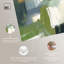 Art Remedy, bloc de couleurs abstrait sur toile texturée, verts I-111131706-111131698