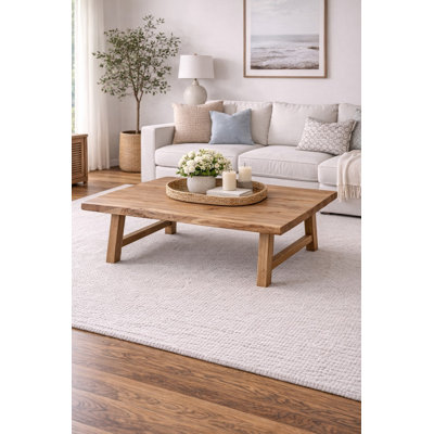  Solid Wood 4 Legs Coffee Table