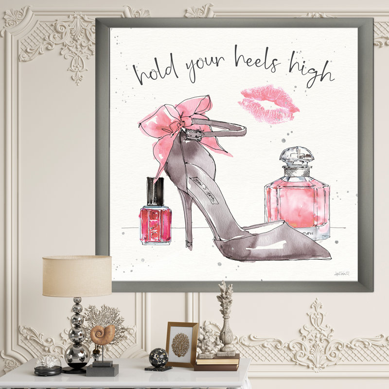 « glam chic accents iv »-cadre photo sur toile, Cadre argenté, H 46 po x l 36 po x P 1,5 po