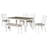 Rustic Style 6-Piece Dining Room Table Set-95031957-92173437