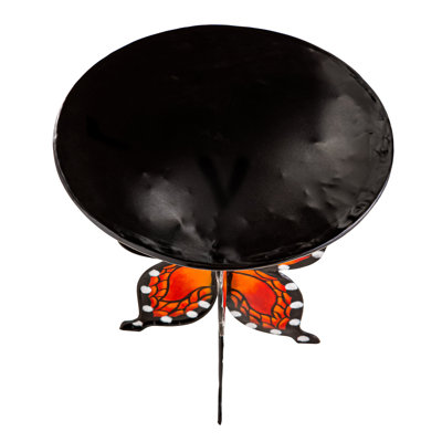 Amareya Butterfly Reclaimed Metal Patio Side Table