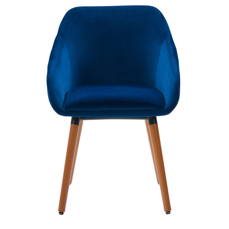 Chaise avec accoudoirs, Bleu marine