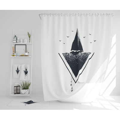 Nedea Polyester Shower Curtain Set