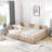 Full Size Storage Upholstered Tufted Bed Frame, Sofa Bed Frame-1822310431