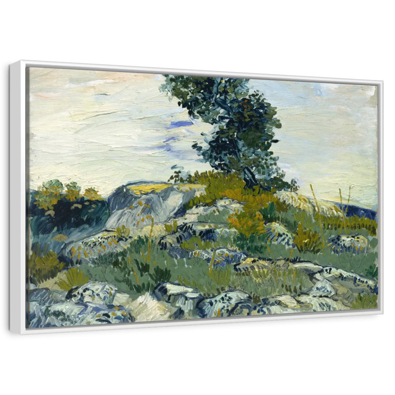 The Rocks, Cadre flottant blanc, 37 po x 25 po