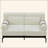  59" Modern Loveseat 2-Seater Sofa with Flexible USB Ports , Unique Cylindrical Armrests-114251093