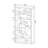 10-Shelf Rectangular Bookcase In White