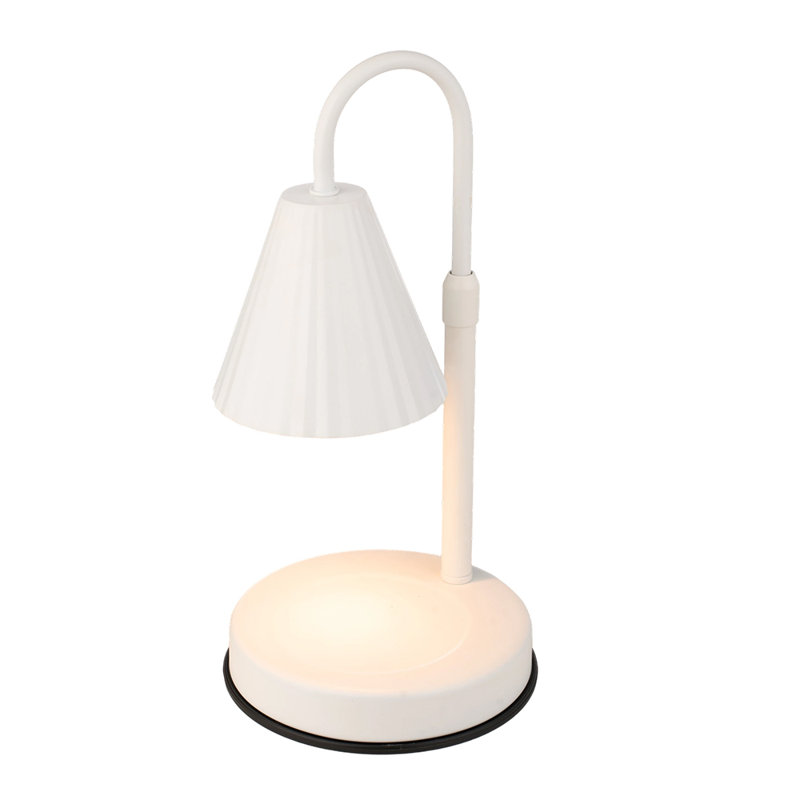 Metal USB Table Lamp, White, White