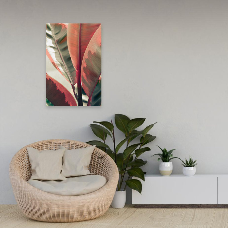 Art floral et botanique contemporain Peachy, photographie de nature, art tropical, H 24 po x l 16 po